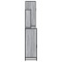 Set de muebles de baño 4 pzas madera contrachapada gris
