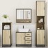 Juego de muebles de baño 4 pzas contrachapada roble