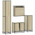 Juego de muebles de baño 4 pzas contrachapada roble