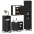 Juego de muebles de baño 4 pzas madera contrachapada