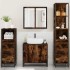Set de muebles baño 4 pzas madera contrachapada roble