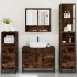 Set de muebles baño 4 pzas madera contrachapada roble