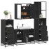 Juego de muebles de baño 4 pzas madera contrachapada