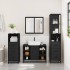 Juego de muebles de baño 4 pzas madera contrachapada