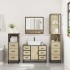 Juego de muebles de baño 4 pzas contrachapada roble