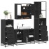 Juego de muebles de baño 4 pzas madera contrachapada