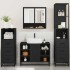 Juego de muebles de baño 4 pzas madera contrachapada