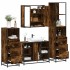 Set de muebles baño 4 pzas madera contrachapada roble