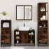 Set de muebles baño 4 pzas madera contrachapada roble