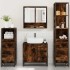 Set de muebles baño 4 pzas madera contrachapada roble