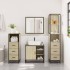 Juego de muebles de baño 4 pzas contrachapada roble