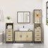 Juego de muebles de baño 4 pzas contrachapada roble