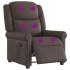 Sillón reclinable de masaje eléctrico marrón
