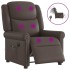 Sillón reclinable de masaje eléctrico marrón