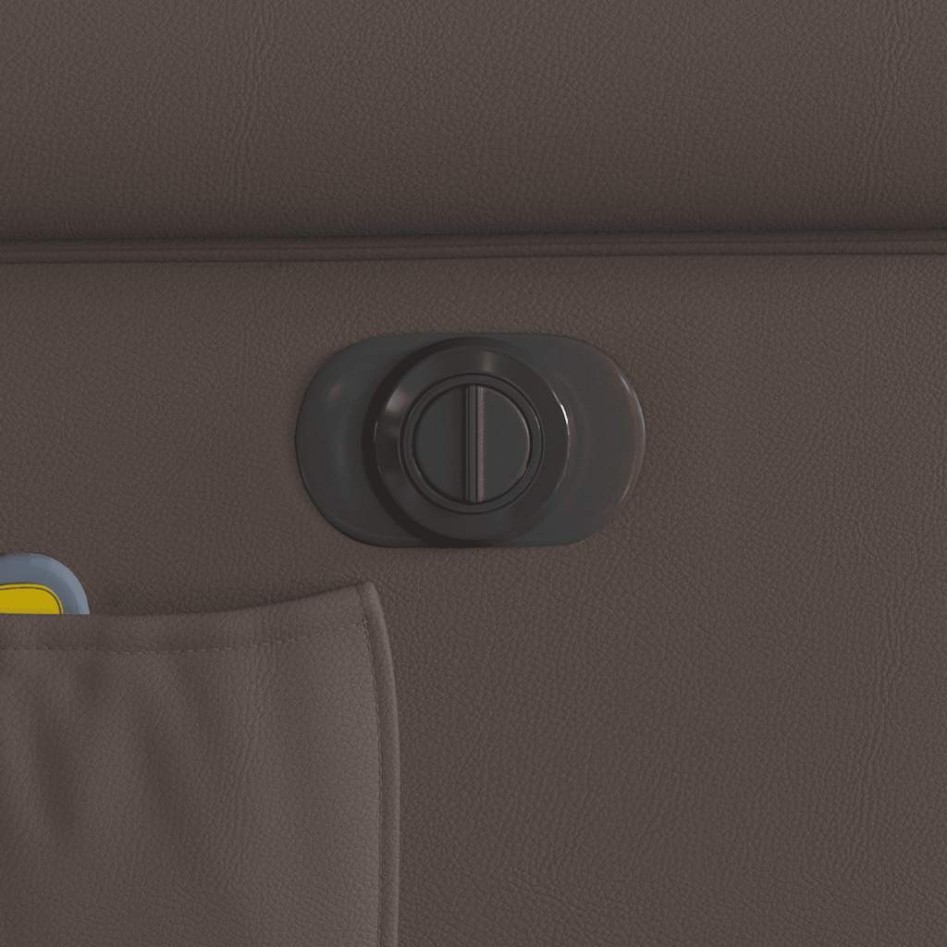 Sillón reclinable de masaje eléctrico marrón