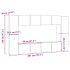 Conjunto de mueble de TV 8 piezas montado la pared madera