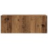 Conjunto de mueble de TV 8 piezas montado la pared madera