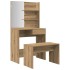 Juego de tocador de madera de ingeniería de roble