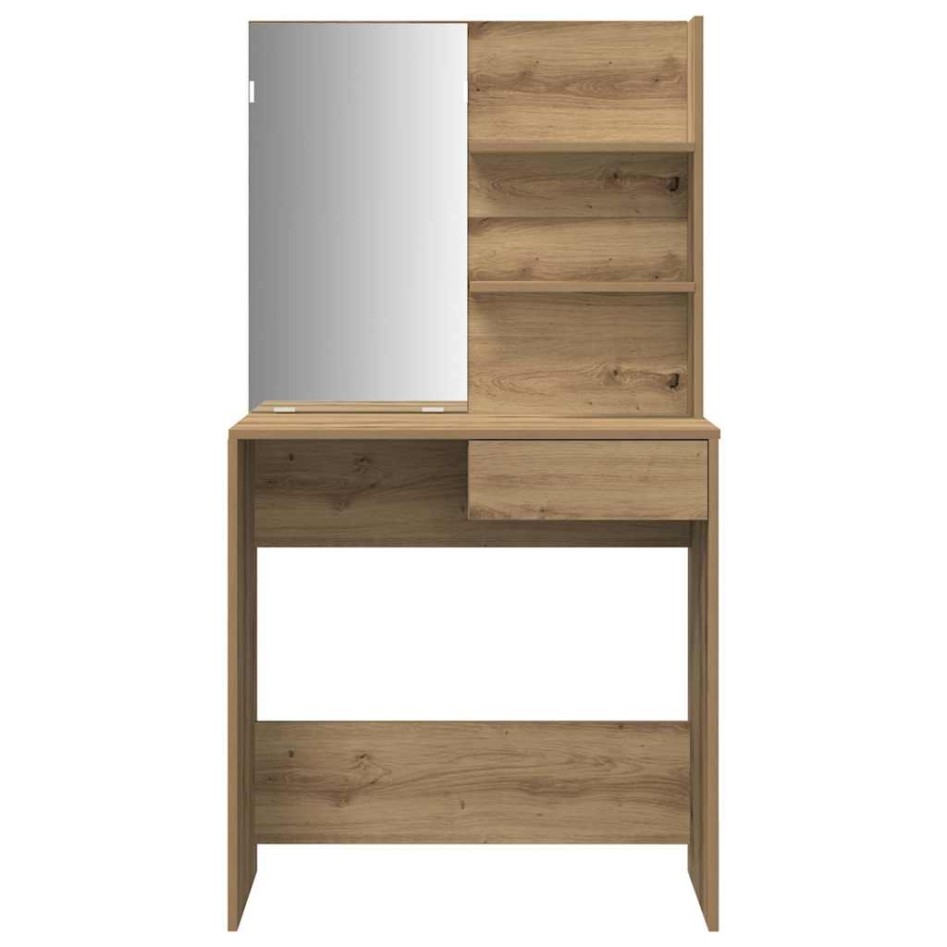 Juego de tocador de madera de ingeniería de roble