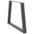 Patas para mesa comedor forma V 2uds antracita 100x(72-73,3)
