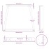 Patas para mesa comedor forma V 2uds antracita 100x(72-73,3)