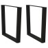 Patas para mesa de comedor en forma de V 2 uds acero