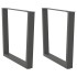 Patas para mesa de comedor en forma de V 2 uds antracita