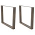 Patas para mesa de comedor en forma de V 2 uds acero