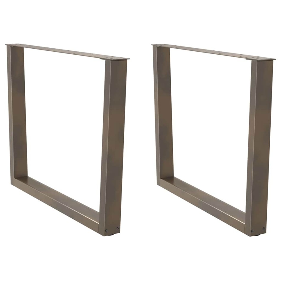 Patas para mesa de comedor en forma de V 2 uds acero