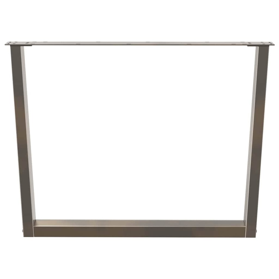 Patas para mesa de comedor en forma de V 2 uds acero
