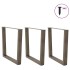 Patas para mesa de comedor en forma de V 3 uds acero