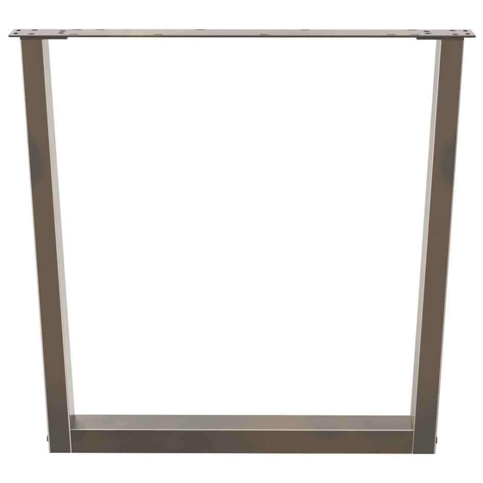 Patas para mesa de comedor en forma de V 3 uds acero