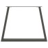 Patas para mesa comedor forma V 3uds antracita 90x(72-73,3)