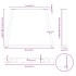 Patas para mesa comedor forma V 3uds antracita 90x(72-73,3)