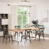 Patas mesa comedor forma V 3uds acero blanco