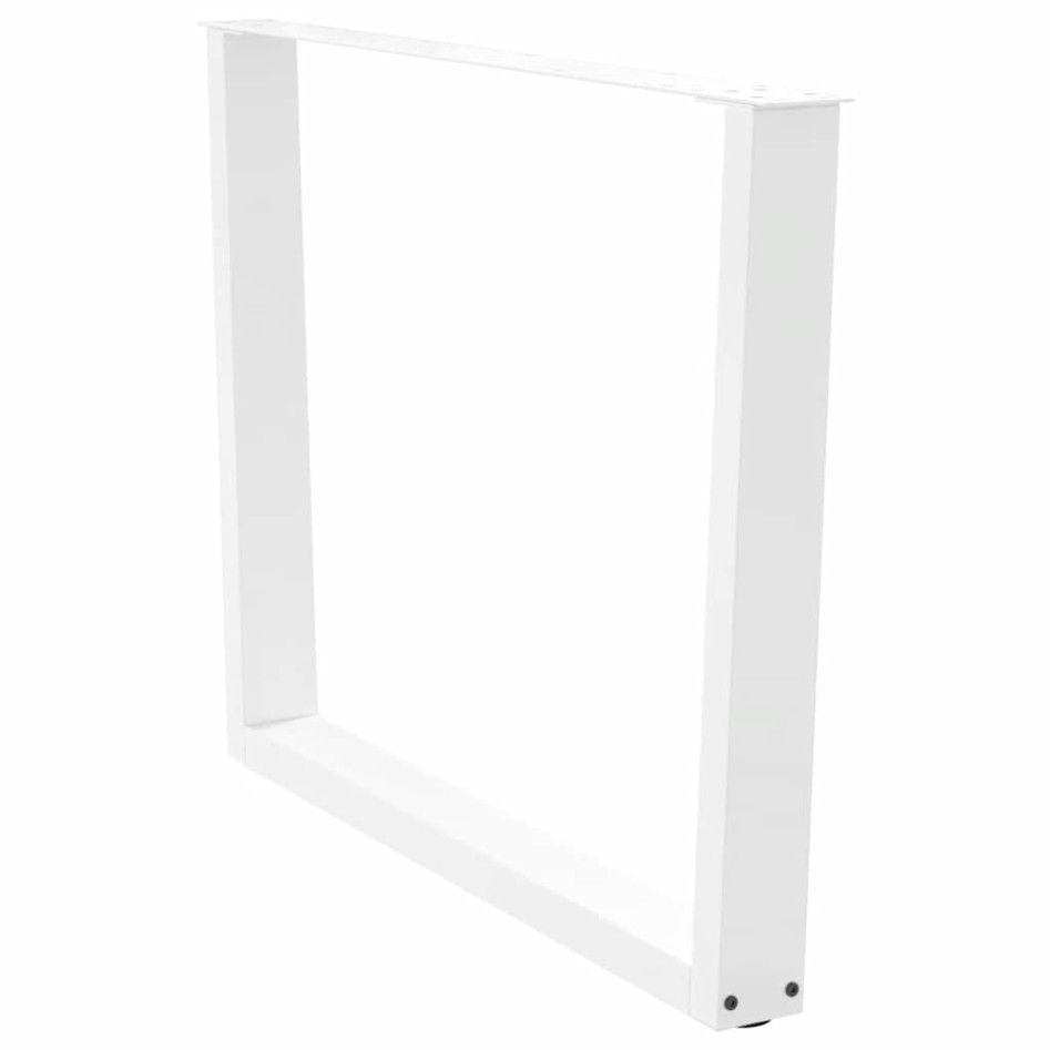 Patas mesa comedor forma V 3uds acero blanco