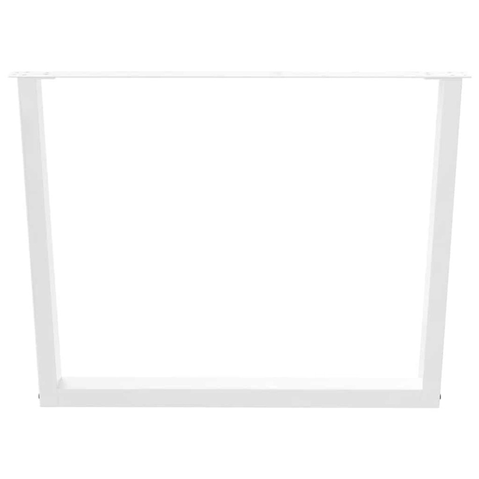 Patas mesa comedor forma V 3uds acero blanco