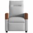 Sillón reclinable de tela gris