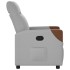 Sillón reclinable de tela gris