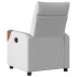 Sillón reclinable de tela gris