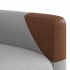 Sillón reclinable de tela gris