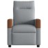 Sillón reclinable de masaje de tela gris