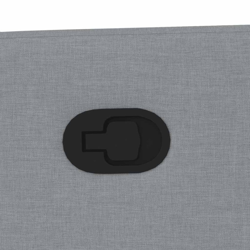 Sillón reclinable de masaje de tela gris