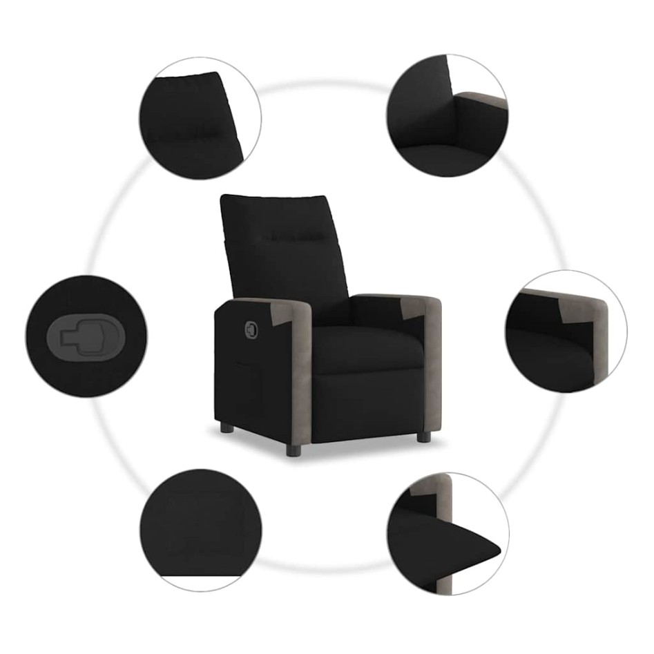 Sillón reclinable de tela