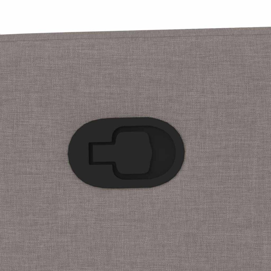 Sillón de masaje reclinable de tela gris