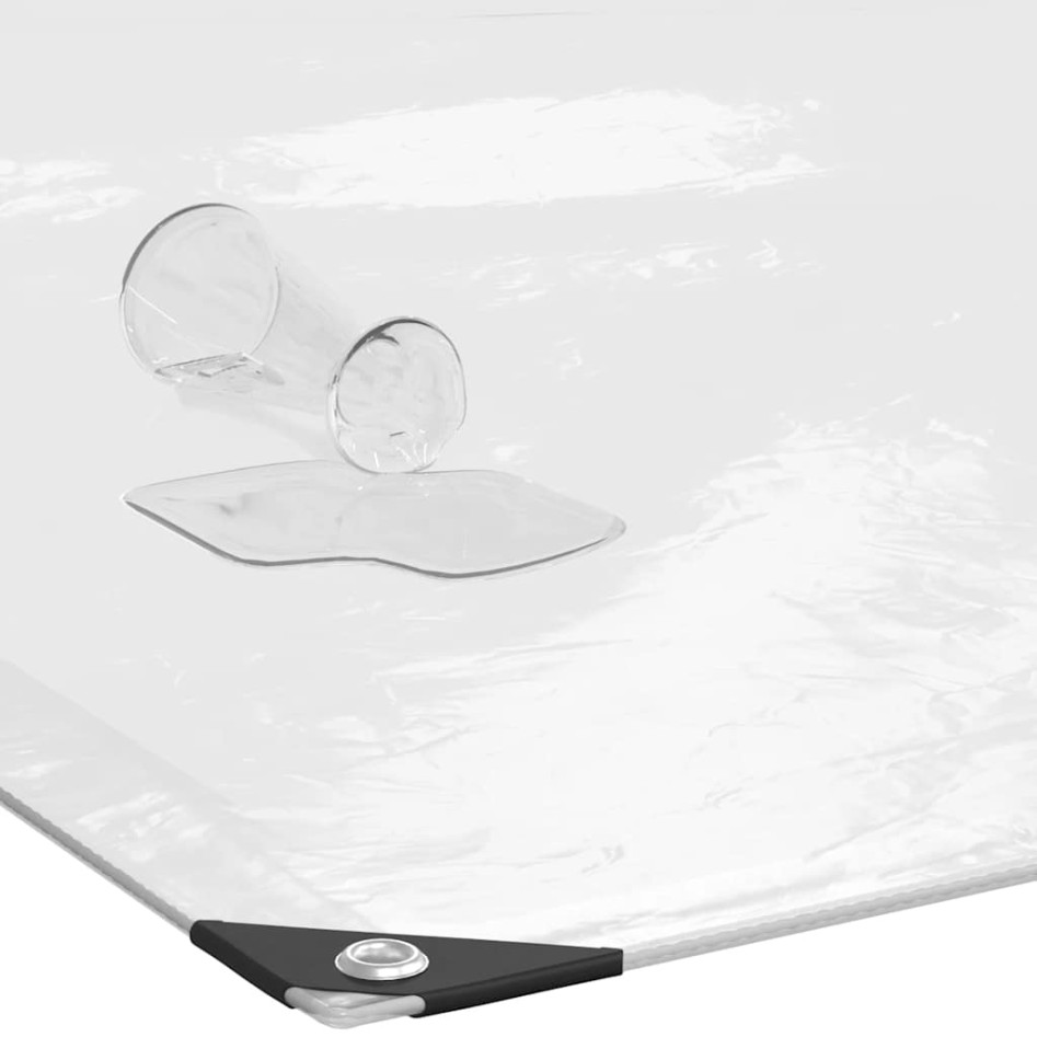 Lona transparente con ojales polietileno 10x10