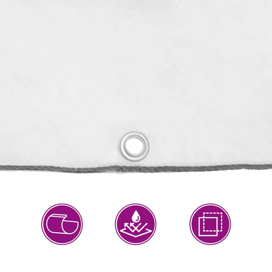 Lona transparente con ojales polietileno 10x10