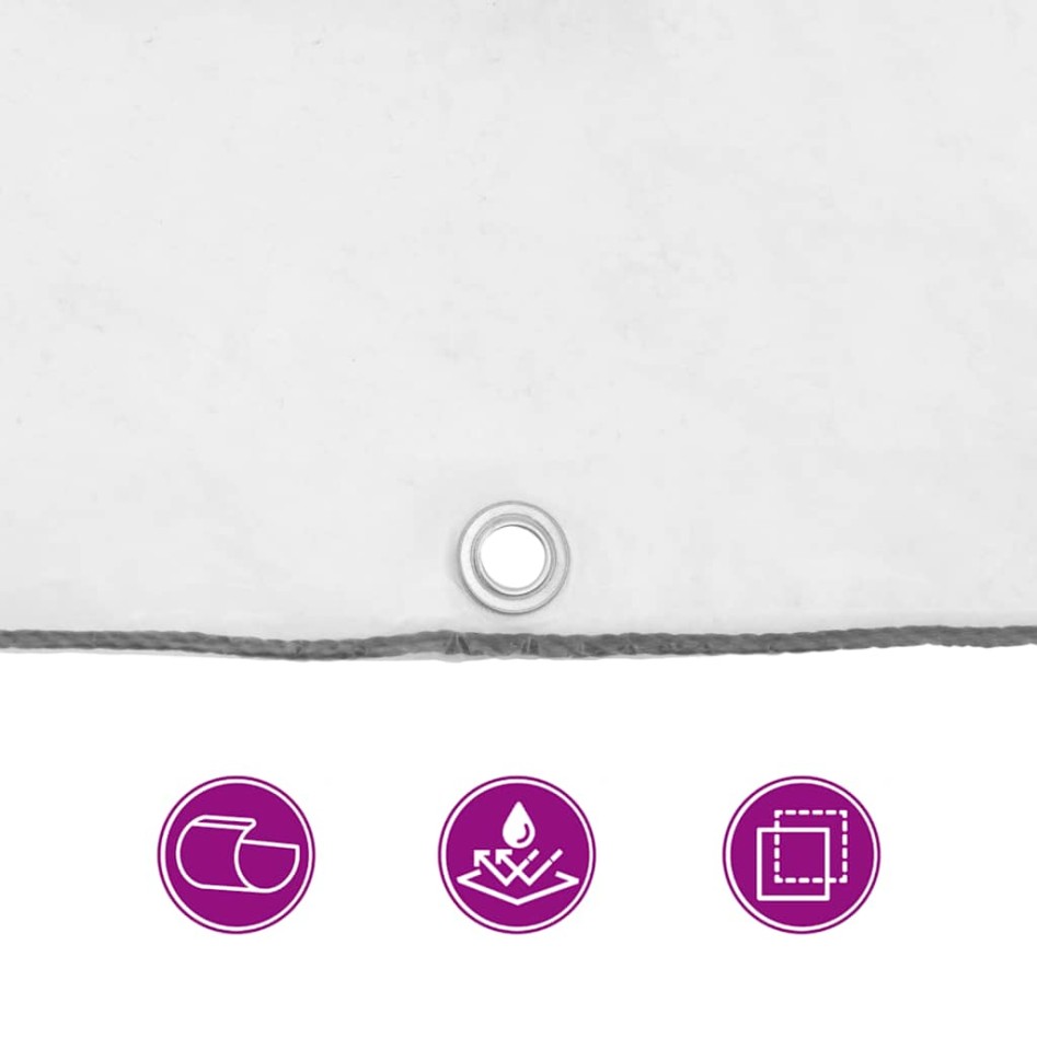 Lona transparente con ojales polietileno 8x12