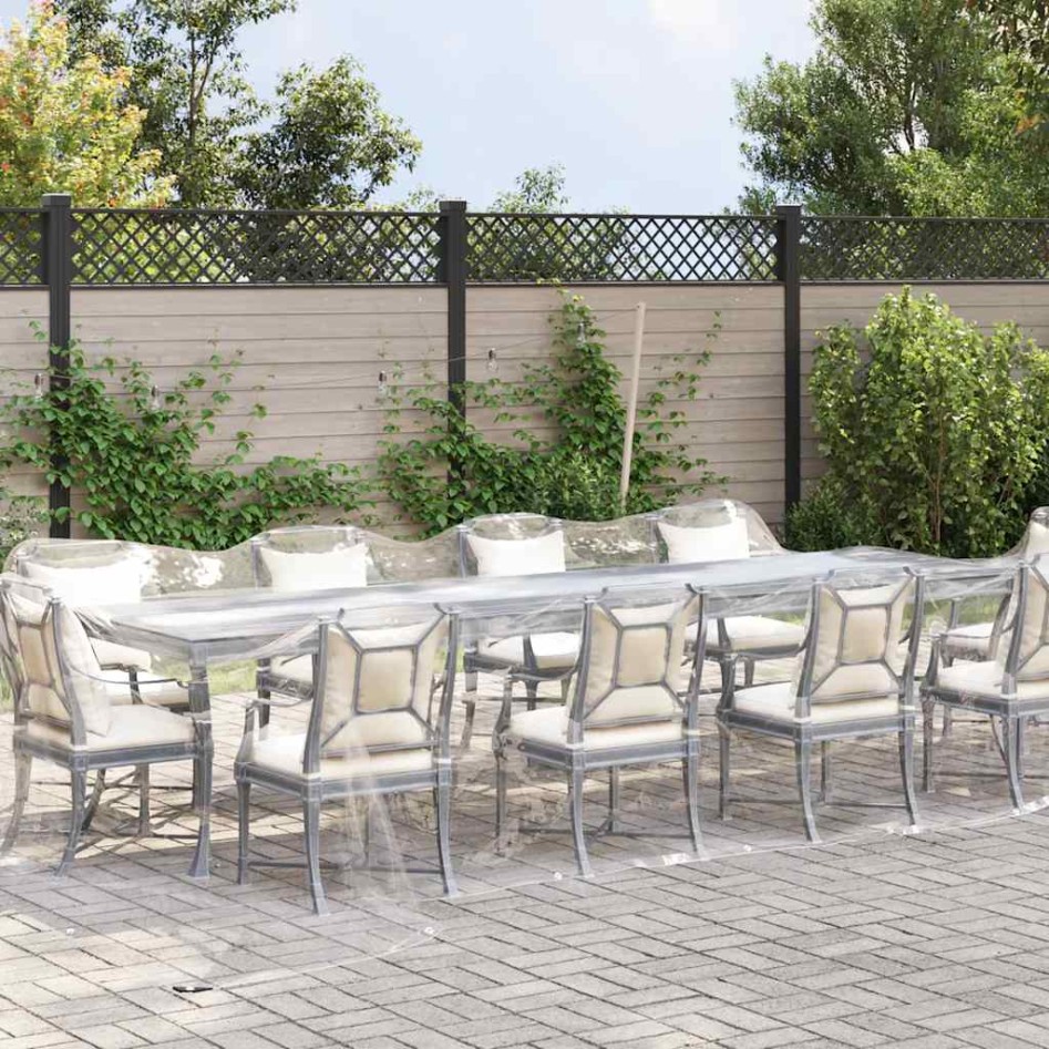 Lona transparente con ojales PVC 4x10