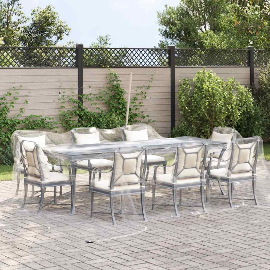 Lona transparente con ojales PVC 5x5